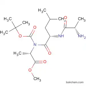 Molecular Structure of 70396-30-4 (L-Alanine, N-[(1,1-dimethylethoxy)carbonyl]-L-alanyl-L-leucyl-, methyl
ester)