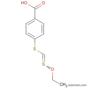 Molecular Structure of 74761-52-7 (Benzoic acid, 4-[(ethoxythioxomethyl)thio]-)