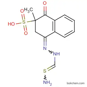 Molecular Structure of 754975-44-5 (2-Naphthalenesulfonic acid,
4-[(aminothioxomethyl)hydrazono]-1,2,3,4-tetrahydro-2-methyl-1-oxo-)