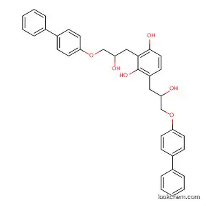 Molecular Structure of 799261-18-0 (2-Propanol, 1,1'-[1,3-phenylenebis(oxy)]bis[3-([1,1'-biphenyl]-4-yloxy)-)