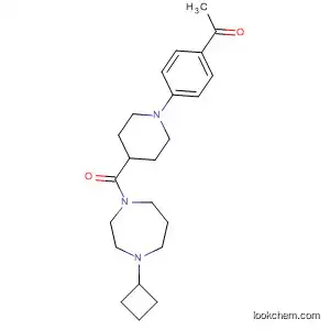 Molecular Structure of 799557-45-2 (1H-1,4-Diazepine,
1-[[1-(4-acetylphenyl)-4-piperidinyl]carbonyl]-4-cyclobutylhexahydro-)