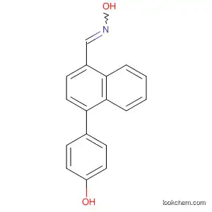 Molecular Structure of 799765-95-0 (1-Naphthalenecarboxaldehyde, 4-(4-hydroxyphenyl)-, oxime)
