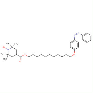 Molecular Structure of 799811-70-4 (1-Piperidinyloxy,
2,2,6,6-tetramethyl-4-[[[11-[4-[(1Z)-phenylazo]phenoxy]undecyl]oxy]carb
onyl]-)