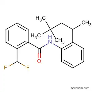 Molecular Structure of 799814-15-6 (Benzamide, 2-(difluoromethyl)-N-[2-(1,3,3-trimethylbutyl)phenyl]-)