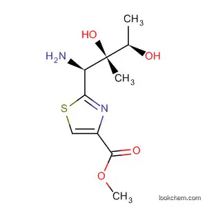 Molecular Structure of 800382-05-2 (4-Thiazolecarboxylic acid,
2-[(1S,2S,3R)-1-amino-2,3-dihydroxy-2-methylbutyl]-, methyl ester)