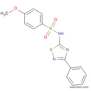 Molecular Structure of 801296-19-5 (Benzenesulfonamide, 4-methoxy-N-(3-phenyl-1,2,4-thiadiazol-5-yl)-)