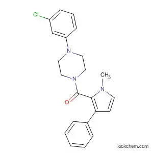 Molecular Structure of 802052-64-8 (Piperazine,
1-(3-chlorophenyl)-4-[(1-methyl-3-phenyl-1H-pyrrol-2-yl)carbonyl]-)
