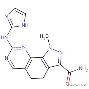 Molecular Structure of 802534-07-2 (1H-Pyrazolo[4,3-h]quinazoline-3-carboxamide,
4,5-dihydro-8-(1H-imidazol-2-ylamino)-1-methyl-)