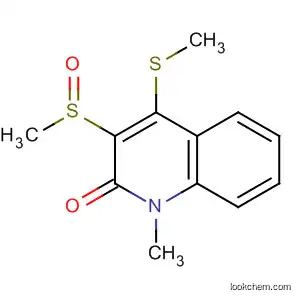 Molecular Structure of 802913-47-9 (2(1H)-Quinolinone, 1-methyl-3-(methylsulfinyl)-4-(methylthio)-)