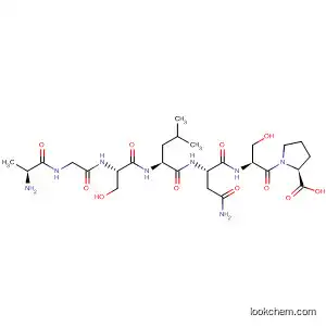 Molecular Structure of 802986-17-0 (L-Proline, L-alanylglycyl-L-seryl-L-leucyl-L-asparaginyl-L-seryl-)