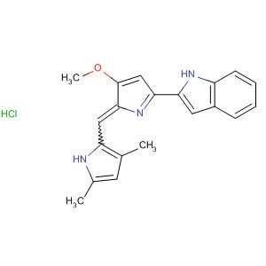 1H-Indole,
2-[2-[(3,5-dimethyl-1H-pyrrol-2-yl)methylene]-3-methoxy-2H-pyrrol-5-yl]-,
monohydrochloride