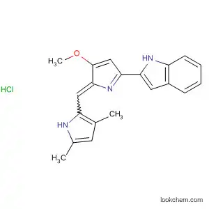 Molecular Structure of 803712-17-6 (1H-Indole,
2-[2-[(3,5-dimethyl-1H-pyrrol-2-yl)methylene]-3-methoxy-2H-pyrrol-5-yl]-,
monohydrochloride)