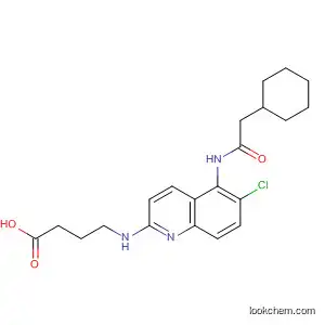 Butanoic acid,
4-[[6-chloro-5-[(cyclohexylacetyl)amino]-2-quinolinyl]amino]-