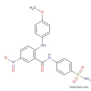 Molecular Structure of 807329-67-5 (Benzamide,
N-[4-(aminosulfonyl)phenyl]-2-[(4-methoxyphenyl)amino]-5-nitro-)