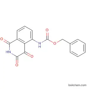 Molecular Structure of 807335-50-8 (Carbamic acid, (1,2,3,4-tetrahydro-1,3,4-trioxo-5-isoquinolinyl)-,
phenylmethyl ester)
