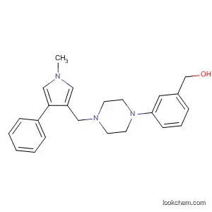 Molecular Structure of 807623-80-9 (Piperazine,
1-[3-(hydroxymethyl)phenyl]-4-[(1-methyl-4-phenyl-1H-pyrrol-3-yl)carbon
yl]-)