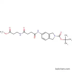 Molecular Structure of 807627-83-4 (2H-Isoindole-2-carboxylic acid,
1,3-dihydro-5-[[4-[(3-methoxy-3-oxopropyl)amino]-1,4-dioxobutyl]amino]
-, 1,1-dimethylethyl ester)