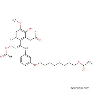 Molecular Structure of 807639-80-1 (6-Quinazolinol, 4-[[3-[[8-(acetyloxy)octyl]oxy]phenyl]amino]-7-methoxy-,
acetate (ester))