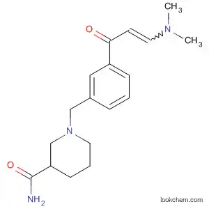Molecular Structure of 839726-82-8 (3-Piperidinecarboxamide,
1-[[3-[3-(dimethylamino)-1-oxo-2-propenyl]phenyl]methyl]-)