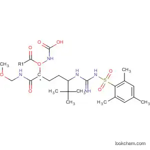 Molecular Structure of 842166-61-4 (Carbamic acid,
[(1S)-4-[[imino[[(2,4,6-trimethylphenyl)sulfonyl]amino]methyl]amino]-1-[(
methoxymethylamino)carbonyl]butyl]-, 1,1-dimethylethyl ester)
