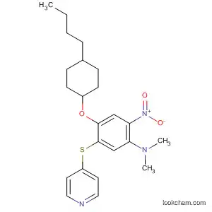 Benzenamine,
4-[(4-butylcyclohexyl)oxy]-N,N-dimethyl-2-nitro-5-(4-pyridinylthio)-