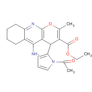 4H-Pyrano[2,3-b]quinoline-3-carboxylic acid,
4-(1-acetyl-1H-pyrrol-2-yl)-5-amino-6,7,8,9-tetrahydro-2-methyl-, ethyl
ester
