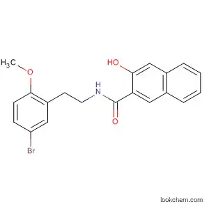 Molecular Structure of 845529-88-6 (2-Naphthalenecarboxamide,
N-[2-(5-bromo-2-methoxyphenyl)ethyl]-3-hydroxy-)