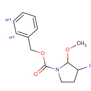 1-Pyrrolidinecarboxylic acid, 3-iodo-2-methoxy-, phenylmethyl ester,  (2R,3S)-rel-