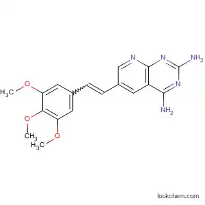 Molecular Structure of 847058-04-2 (Pyrido[2,3-d]pyrimidine-2,4-diamine,
6-[2-(3,4,5-trimethoxyphenyl)ethenyl]-)