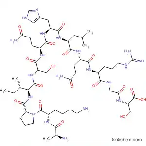 Molecular Structure of 847143-17-3 (L-Serine,
L-alanyl-L-lysyl-L-prolyl-L-isoleucyl-L-seryl-L-glutaminyl-L-histidyl-L-leucyl-L-
glutaminyl-L-arginylglycyl-)