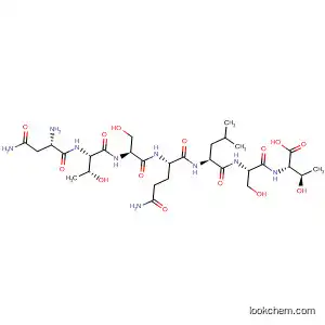 Molecular Structure of 847143-47-9 (L-Threonine, L-asparaginyl-L-threonyl-L-seryl-L-glutaminyl-L-leucyl-L-seryl-)