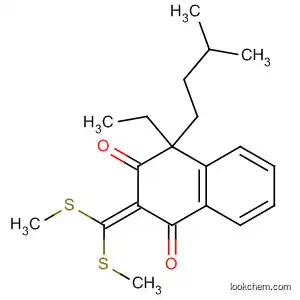 Molecular Structure of 847443-19-0 (1,3(2H,4H)-Naphthalenedione,
2-[bis(methylthio)methylene]-4-ethyl-4-(3-methylbutyl)-)