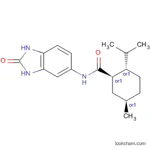 Molecular Structure of 847565-85-9 (Cyclohexanecarboxamide,
N-(2,3-dihydro-2-oxo-1H-benzimidazol-5-yl)-5-methyl-2-(1-methylethyl)-,
(1R,2S,5R)-rel-)