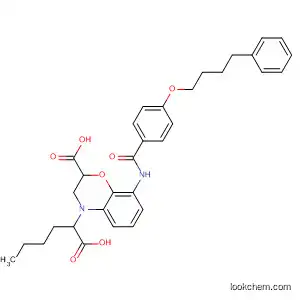 4H-1,4-Benzoxazine-4-hexanoic acid,
2-carboxy-2,3-dihydro-8-[[4-(4-phenylbutoxy)benzoyl]amino]-