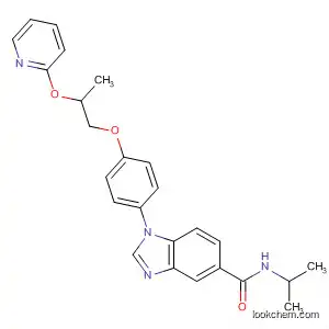 Molecular Structure of 847690-38-4 (1H-Benzimidazole-5-carboxamide,
N-(1-methylethyl)-1-[4-[2-(2-pyridinyloxy)propoxy]phenyl]-)