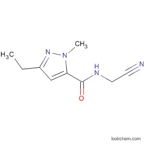 Molecular Structure of 847868-60-4 (1H-Pyrazole-5-carboxamide, N-(cyanomethyl)-3-ethyl-1-methyl-)