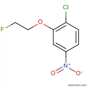 Molecular Structure of 848092-93-3 (Benzene, 1-chloro-2-(2-fluoroethoxy)-4-nitro-)
