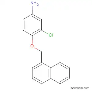 Molecular Structure of 848134-27-0 (Benzenamine, 3-chloro-4-(1-naphthalenylmethoxy)-)
