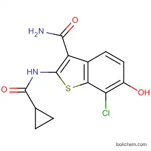 Molecular Structure of 848324-63-0 (Benzo[b]thiophene-3-carboxamide,
7-chloro-2-[(cyclopropylcarbonyl)amino]-6-hydroxy-)
