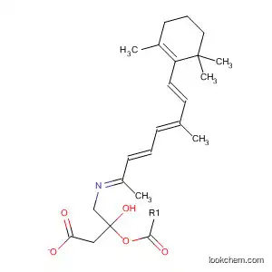 Molecular Structure of 848368-43-4 (Ethanol,
2-[(E)-[(2E,4E,6E)-1,5-dimethyl-7-(2,6,6-trimethyl-1-cyclohexen-1-yl)-2,
4,6-heptatrienylidene]amino]-, acetate (ester))