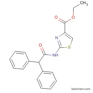 Molecular Structure of 848462-57-7 (4-Thiazolecarboxylic acid, 2-[(diphenylacetyl)amino]-, ethyl ester)