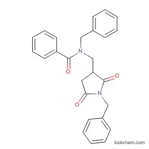 Molecular Structure of 848566-94-9 (Benzamide,
N-[[2,5-dioxo-1-(phenylmethyl)-3-pyrrolidinyl]methyl]-N-(phenylmethyl)-)