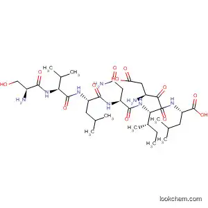 Molecular Structure of 849430-06-4 (L-Leucine, L-seryl-L-valyl-L-leucyl-L-asparaginyl-L-a-aspartyl-L-isoleucyl-)