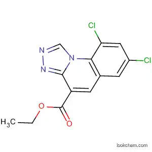 Molecular Structure of 849543-12-0 ([1,2,4]Triazolo[4,3-a]quinoline-4-carboxylic acid, 7,9-dichloro-, ethyl
ester)