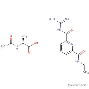 Molecular Structure of 849670-02-6 (L-Alanine, N-acetyl-, compd. with
N-(aminoiminomethyl)-N'-ethyl-2,6-pyridinedicarboxamide (1:1))