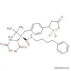 Carbamic acid,
[(1S)-1-[[4-(1,1-dioxido-3-oxo-5-isothiazolidinyl)phenyl]methyl]-2-oxo-2-[
(4-phenylbutyl)amino]ethyl]-, 1,1-dimethylethyl ester
