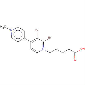 Molecular Structure of 101697-53-4 (4,4'-Bipyridinium, 1-(4-carboxybutyl)-1'-methyl-, dibromide)