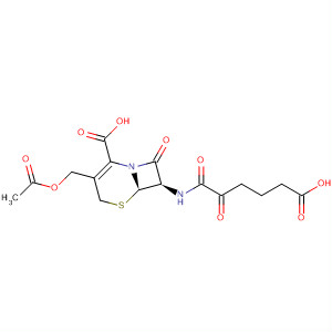 5-Thia-1-azabicyclo[4.2.0]oct-2-ene-2-carboxylic acid, 3-[(acetyloxy)methyl]-7-[(5-carboxy-1,2-dioxopentyl)amino]-8-oxo-, (6R,7R)-