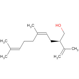 Molecular Structure of 121521-16-2 (4,8-Decadien-1-ol, 5,9-dimethyl-2-(1-methylethenyl)-, (2R,4Z)-)