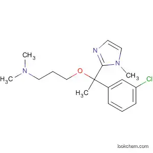 Molecular Structure of 122154-89-6 (1-Propanamine,
3-[1-(3-chlorophenyl)-1-(1-methyl-1H-imidazol-2-yl)ethoxy]-N,N-dimethyl
-)